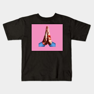 Praying Hands Emoji Kids T-Shirt